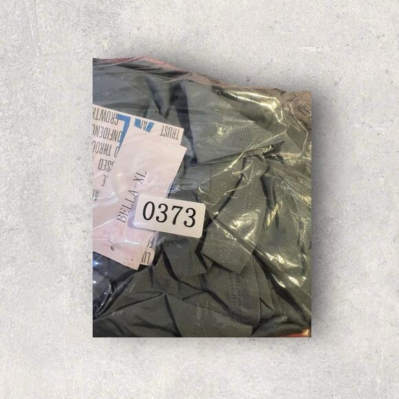 Lularoe Bella Wrap Skirt XL NWT Gray Solid HTF Unicorn Ruffle Casual Skirt - Picture 8 of 9